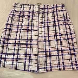 Plaid Mini Skirt